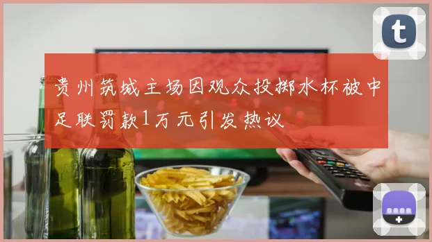 贵州筑城主场因观众投掷水杯被中足联罚款1万元引发热议